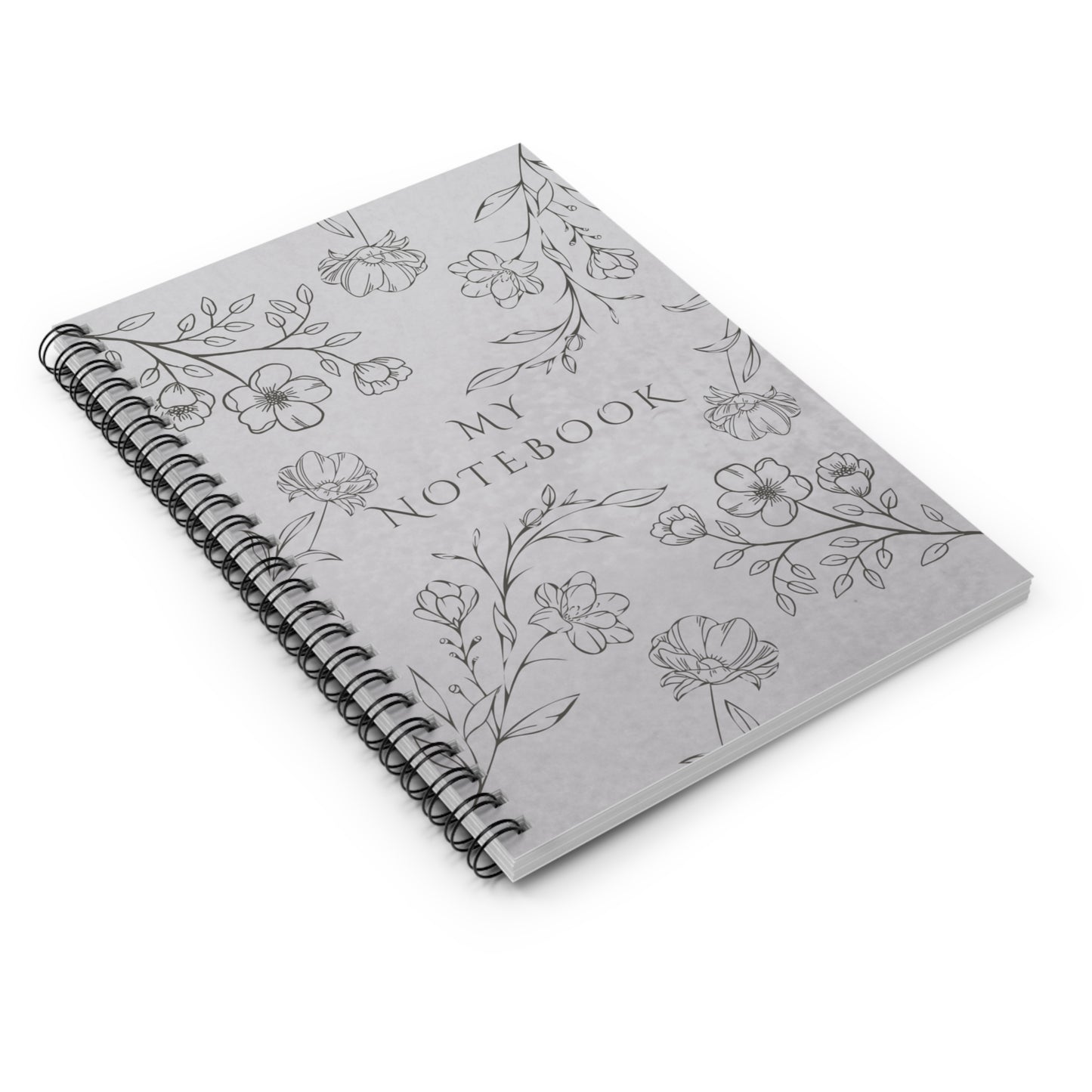 Floral Spiral Notebook - My Notebook | Perfect for Students & Writers | Elegant Design