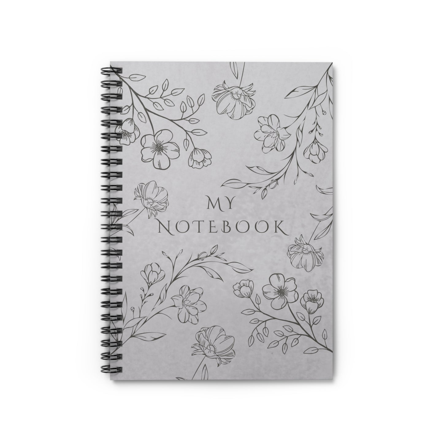 Floral Spiral Notebook - My Notebook | Perfect for Students & Writers | Elegant Design