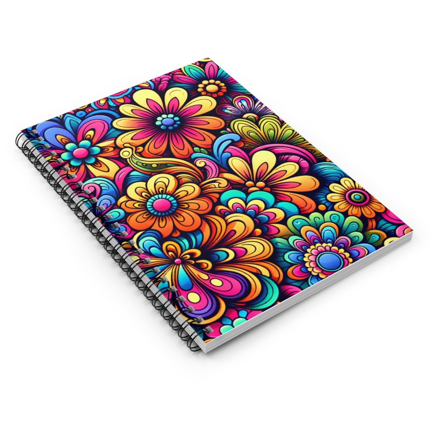 Vibrant Floral Spiral Notebook - Perfect for all your creative needs!
